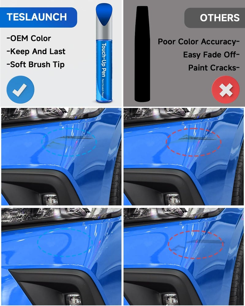 RSACET B-593M Aegean/Diffused Sky Blue Metallic Touch Up Paint Compatible with Honda Exact Match Touch Up Paint Car Scratch Repair - Image 2